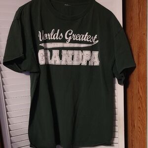 World's Greatest Grandpa Green T-Shirt